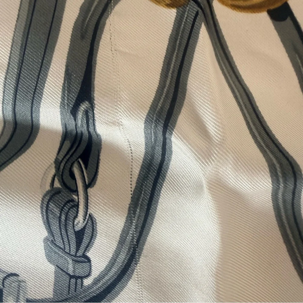 Hermes Brides de Gala 100% Silk Scarf in Blue